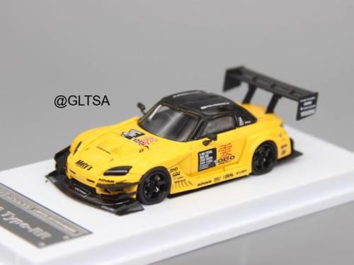 Honda S2000 AP1 Top Fuel Type-RR Custom Yellow 1:64 MJ Model