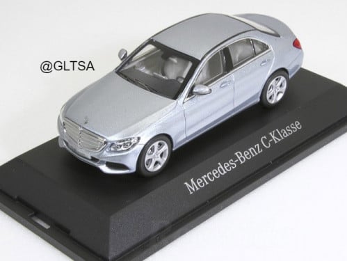 RARE Mercedes-Benz C-Class Elegance (W205) Diamond Silver Metallic 1:43 Norev B66960247