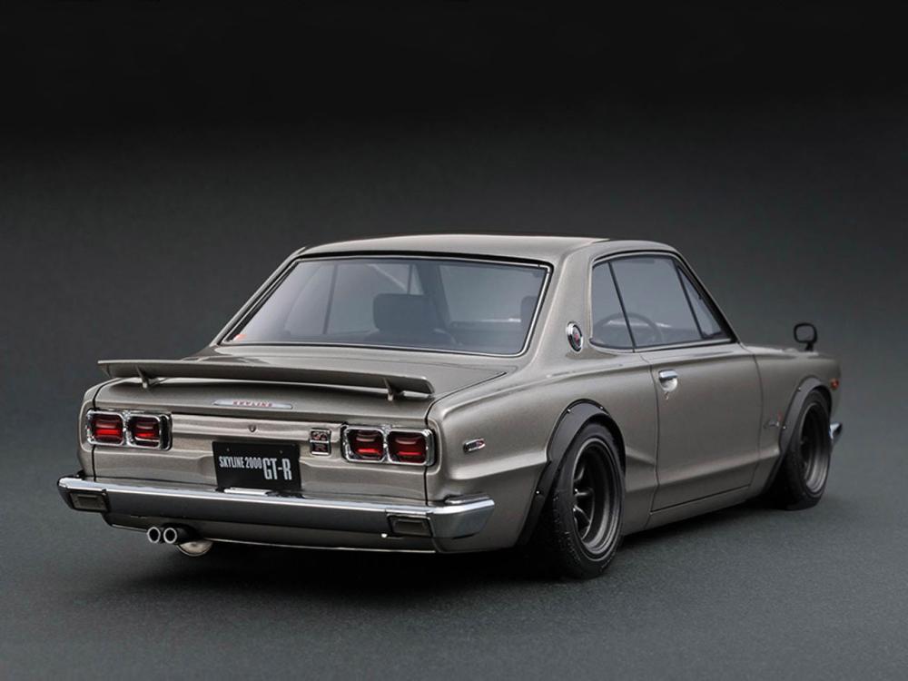 Nissan Skyline 2000 GT-R (KPGC10) Silver 1:18 Ignition Model Nissan Skyline 2000 GT-R (KPGC10) Silver 1:18 Ignition Model