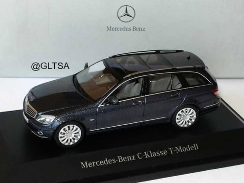 RARE Mercedes-Benz C-Class T-Modell Elegance S204 2007 Dark Grey Metallic 1:43 Schuco B66962356