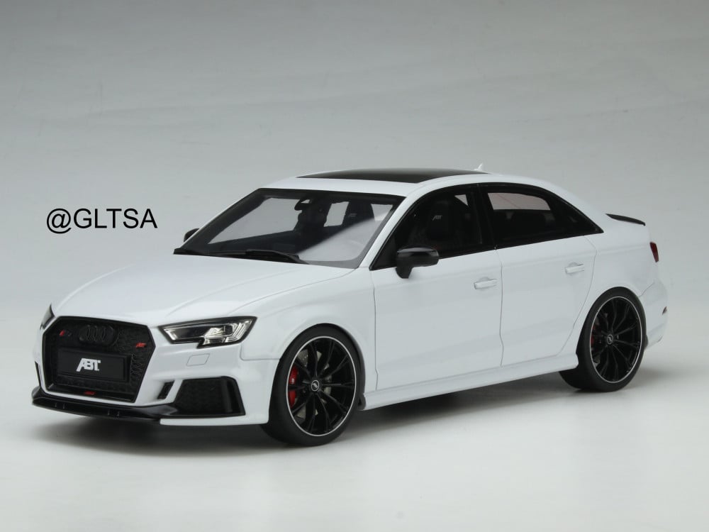 GT Spirit Audi RS3 ABT Berline 2017 Wit 1:18