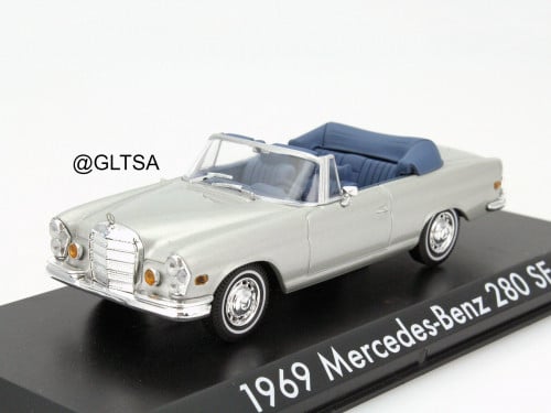 RARE Mercedes-Benz 280 SE Convertible 1969 The Hangover Movie (2009) Silver 1:43 Greenlight 86461