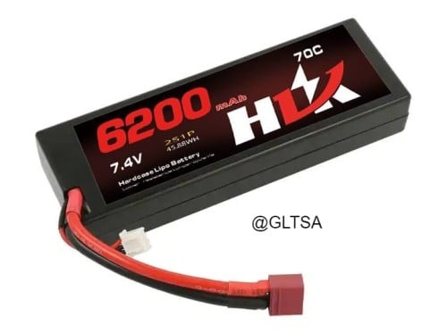 HLK Power 2S1P 70C 7.4V 6200mAh Hardcase LiPo Batt...