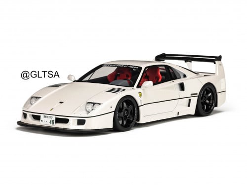 RARE Ferrari F40 LBWK 1994 White 1:18 GT Spirit GT379 LIMITED 3000 PCS
