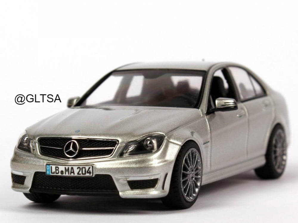 RARE Mercedes-Benz C63 AMG (W204) Iridium Silver 1:43 Schuco B66960088 -  الهوايات الذهبية لمجسمات السيارات والريموت