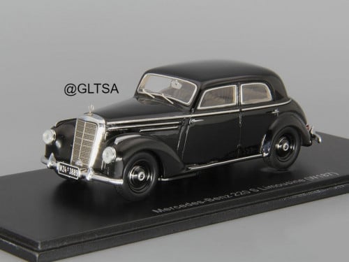 RARE with NOTES Mercedes-Benz 220 S Limousine (W187) 1951-1954 Black 1:43 Spark B66040407