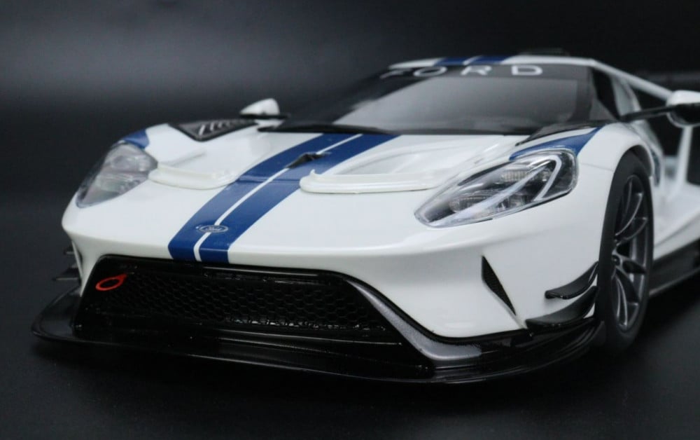 Ford GT MKII Track 2020 White Blue 1:18 GT Spirit US040 - الهوايات