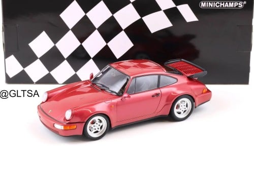 Porsche 911 (964) Turbo 3.6 Coupe 1990 Red Metallic 1:18