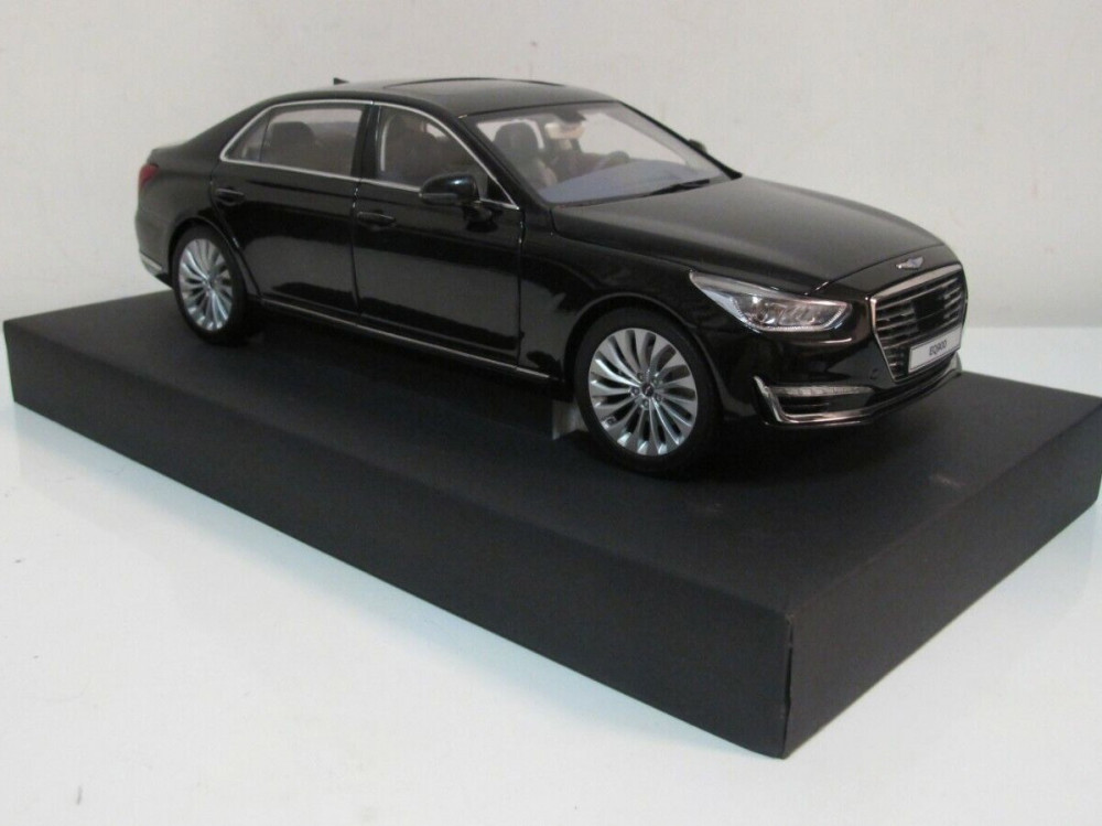 MINIKRAFT 1/18 HYUNDAI GENESIS G90 EQ900 black ヒュンダイ ジェネシス G90 ミニカー - ミニカー