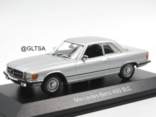 RARE Mercedes-Benz 450 SLC 1972 Silver 1:43 Minichamps B66040100