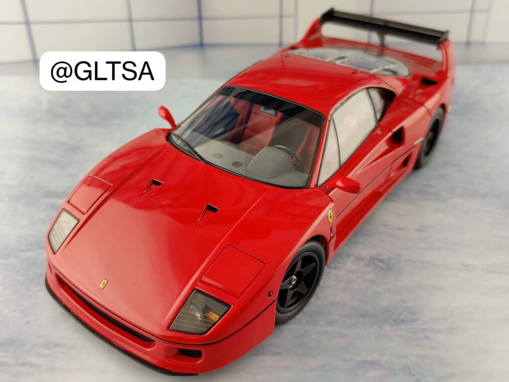 RARE Ferrari F40 Light Weight LM Wing Red 1:18 Kyosho K08415R 