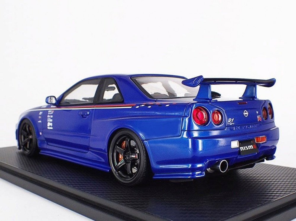 Nissan Nismo R34 GT-R R-Tune Bayside Blue 1:18 Ignition Model IG1827 -  الهوايات الذهبية لمجسمات السيارات والريموت