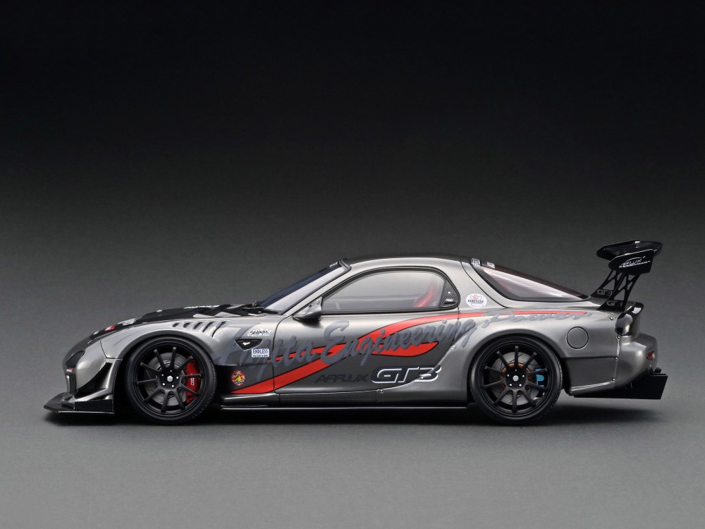 محلي - Mazda FEED Afflux GT3 (FD3S) Gun Metallic 1:18 Ignition