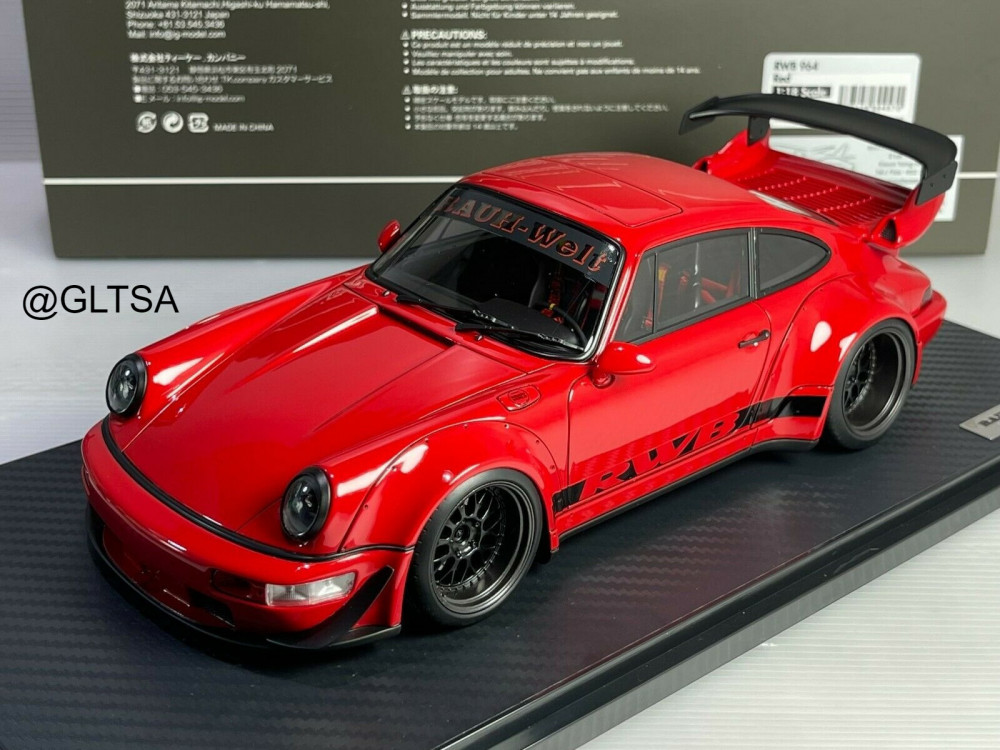 Porsche RWB 964 Red 1:18 LB-WORKS Ignition Model IG2457 - الهوايات الذهبية  لمجسمات السيارات والريموت