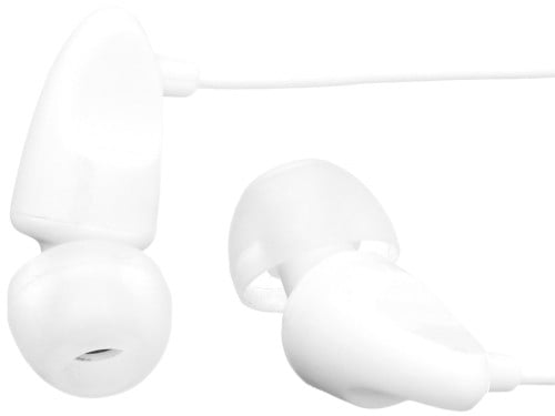 AmazonBasics Headphones with Universal Mic White for Smartphones iPhone and Android 852651007187
