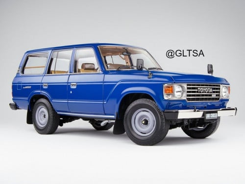 Toyota Land Cruiser LC60 1980 Blue 1:18 Kyosho K08...