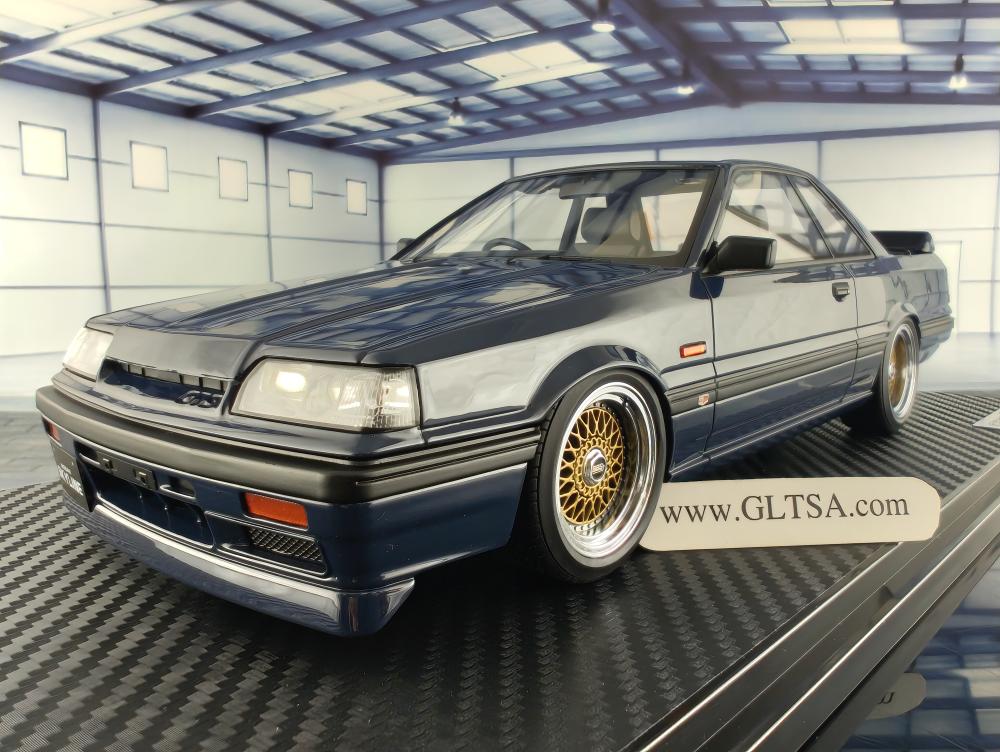 Nissan Skyline GTS-R (R31) Blue Black 1:18 Ignition Model IG3508