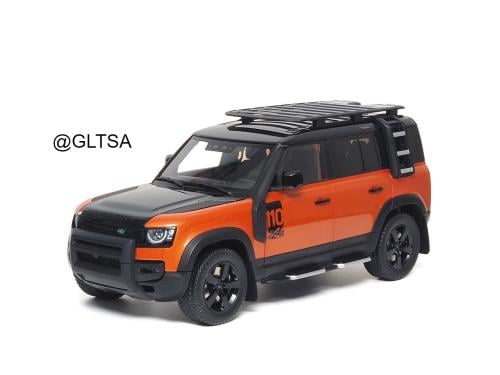 Land Rover Defender 110 Phoenix Orange / Santorini Black 1:18 Almost Real 810813 LIMITED 504 PCS