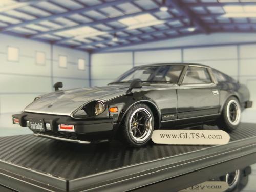 RARE Nissan Fairlady Z (S130) Black / Silver 1:18 Ignition Model IG1966