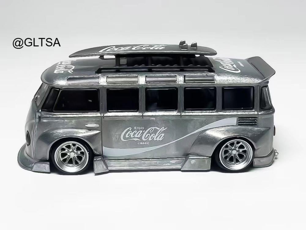 Volkswagen VW T1 Bus RWB Coca-Cola Silver 1:64 TNT Model LIMITED
