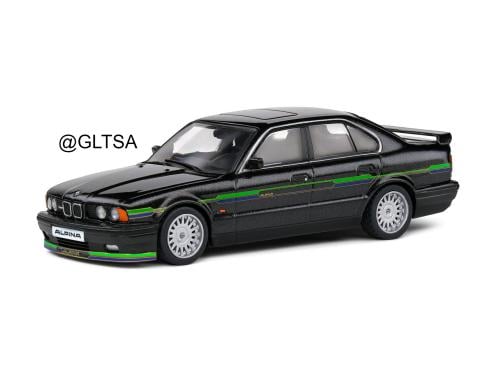 BMW Alpina E34 B10 BiTurbo 1994 Black with Green & Blue Stripes 1:43 Solido S4310406