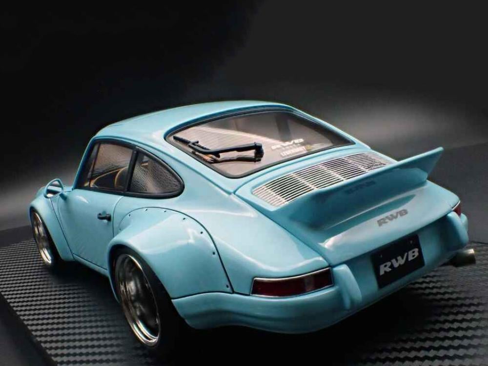 Porsche RWB Backdate Light Blue 1:18 Ignition Model IG3878