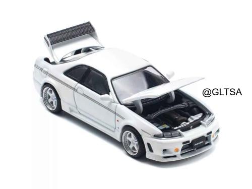 Nissan GTR Nismo 400R White 1:64 Pop Race PR640052
