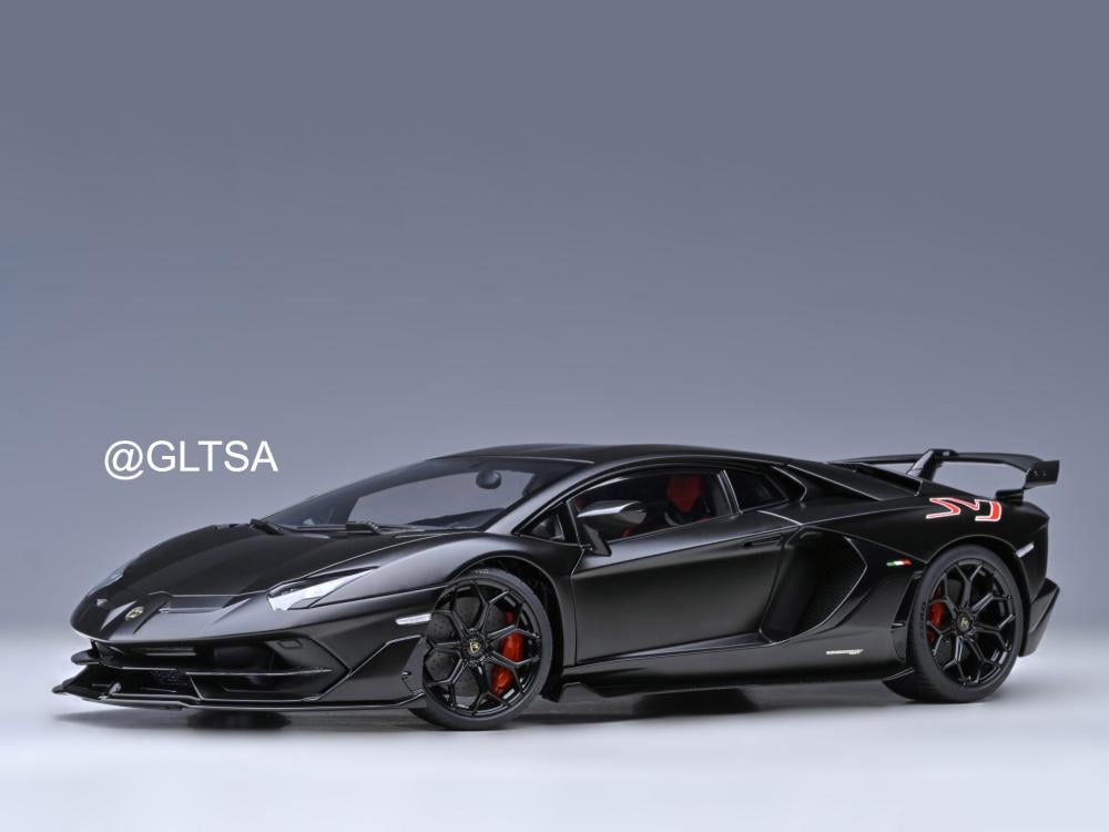 Lamborghini Aventador SVJ Matt Black 1:18 AUTOart 79219 - الهوايات الذهبية  لمجسمات السيارات والريموت