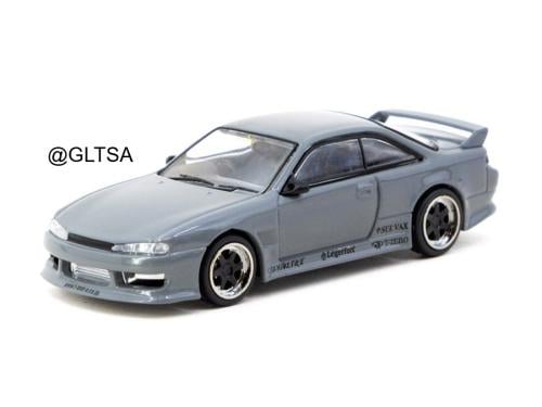 Vertex Nissan Silvia S14 Grey 1:64 Tarmac Works T64G-018-GY