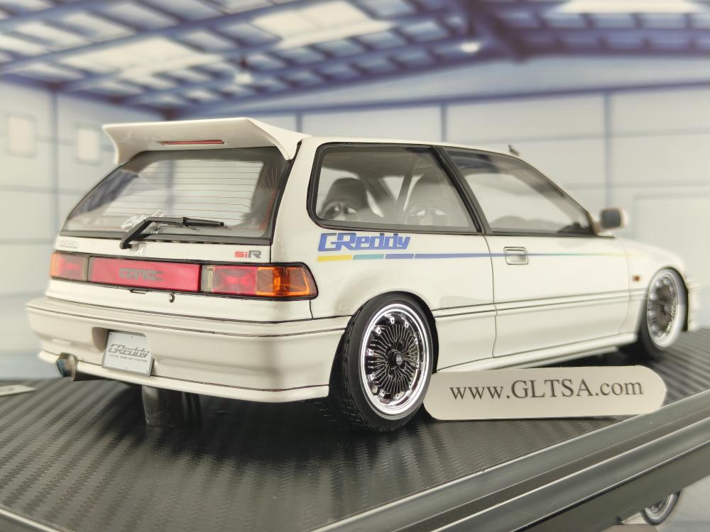 ignition model GReddy仕様シビック EF9 SiR 1/18 Ignition Model 1:18 Honda Civic (EF9) SiR in White / Red – Model