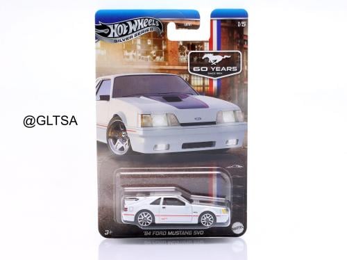 Ford Mustang SVO 1984 White 1:64 Hot Wheels JBY50...