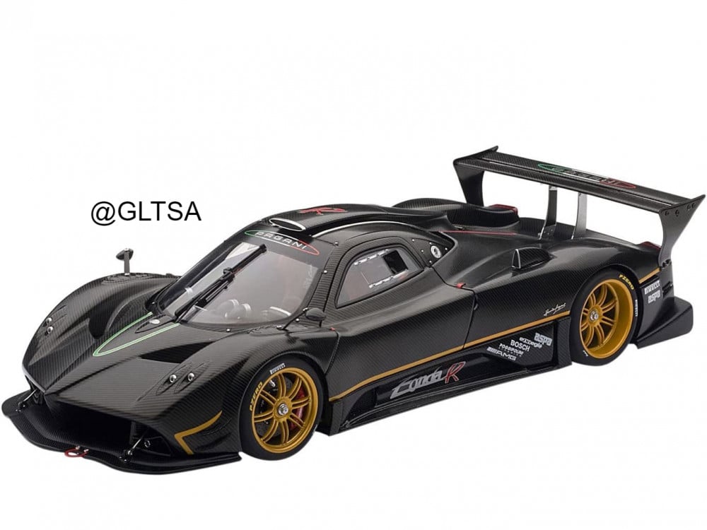 RARE Pagani Zonda R Carbon Fiber Black 1:18 AUTOart 78261 - الهوايات  الذهبية لمجسمات السيارات والريموت