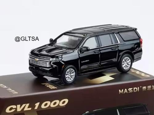 Chevrolet Suburban Black 1:64 Massdi CVL1000