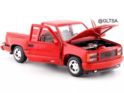 GMC Sierra GT PickUp 1992 Red 1:24 MotorMax 73204R