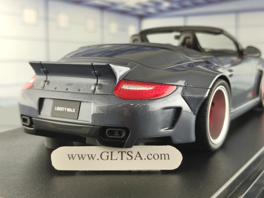 ポルシェ 997 LB パフォーマンス マットグレー 1/18 GTスピリット 1:18 Porsche 911 Convertible 997 LB-Works Widebody -- Grey