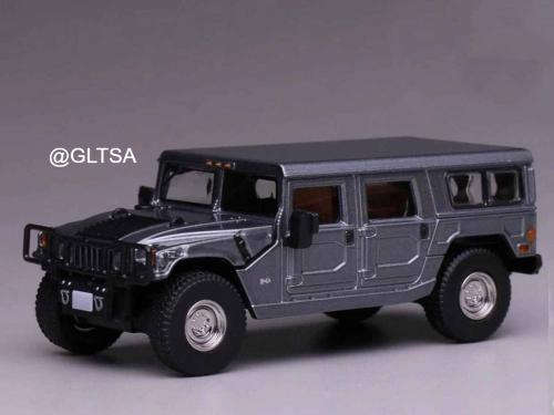 Hummer H1 Metal Grey 1:64 596 Model LIMITED 1499 PCS
