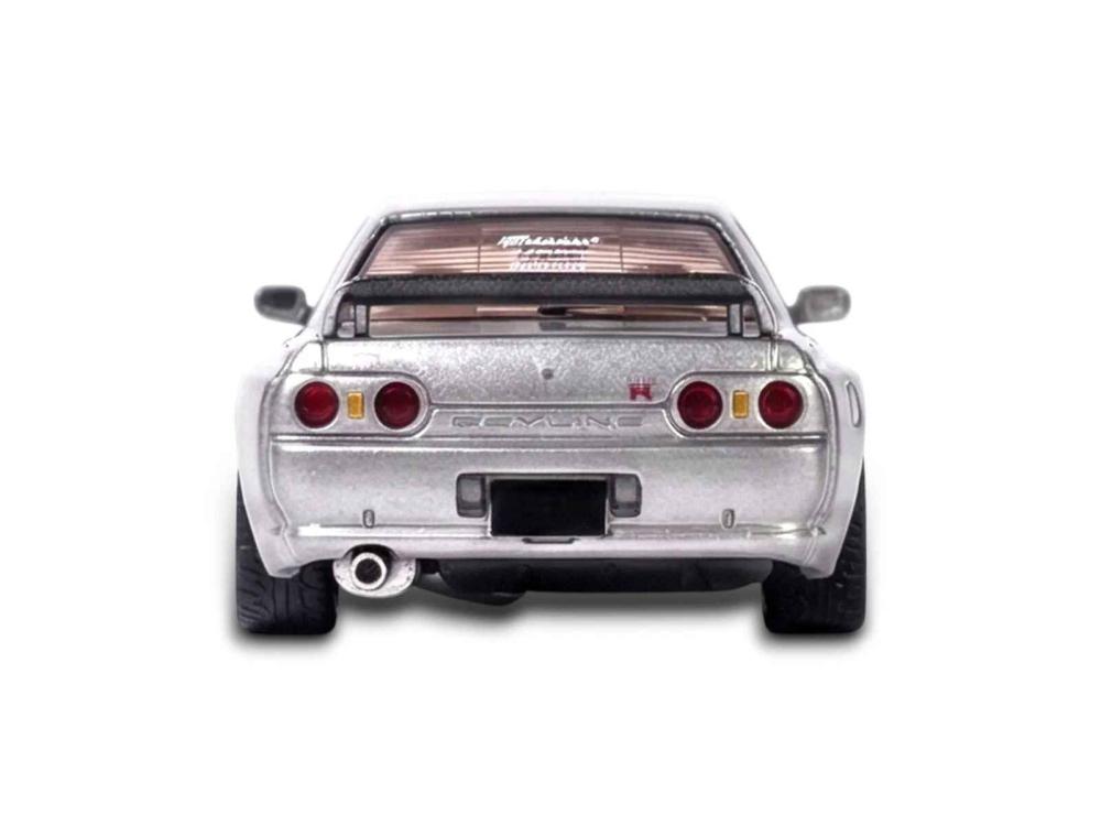 Nissan Skyline GT-R R32 Silver 1:64 404 Error LIMITED 199 PCS