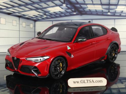 Alfa Romeo Giulia GTA Rosso GTA Brakes Gold Black Seat Belts 1:18 BBR BBRC1851-21 LIMITED 100 PCS