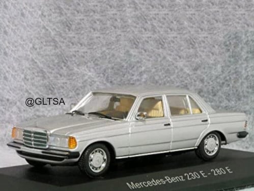 RARE Mercedes-Benz 230 E - 280 E (W123) Silver 1:43 Diecast Car Model B66040370