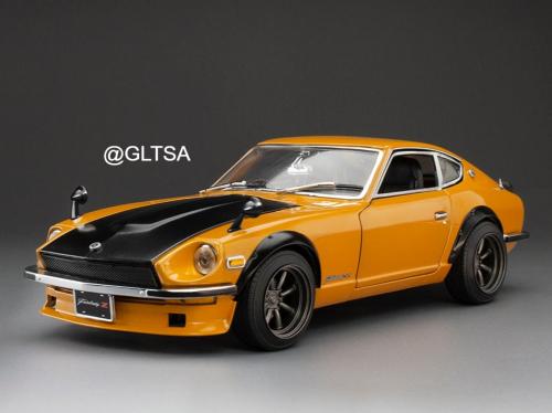 Nissan Fairlady Z (S30) RHD Orange / Carbon Bonnet 1:18 SunStar 3516R
