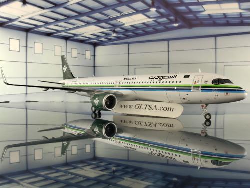 Saudi Arabian Airlines Airbus A321neo HZ-ASAD 1:200 JC Wings XX20438