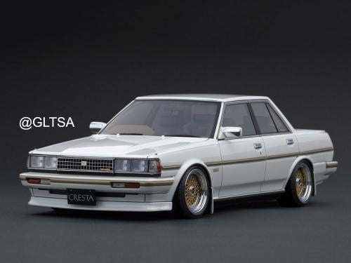 Toyota Cresta Super Lucent TWINCAM24 EXCEED (GX71) Pearl White 1:18 Ignition Model IG3830