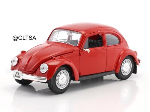 Volkswagen VW Beetle 1973 Red 1:24 Maisto 31926
