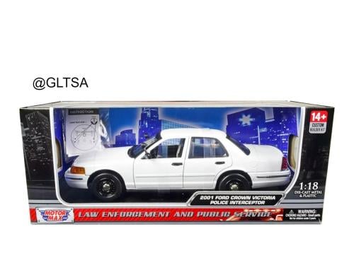 Ford Crown Victoria Police Car Unmarked White Cust...