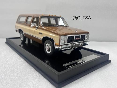 RARE GMC Suburban 1986 Brown Beige 1:18 Old School Models LIMITED