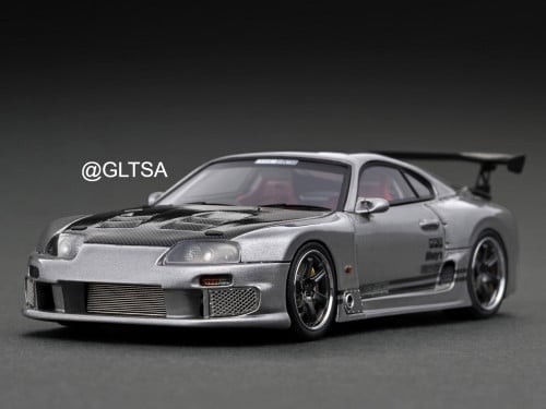 Toyota Supra JZA80 Top Secret GT300 Silver 1:43 Ignition Model