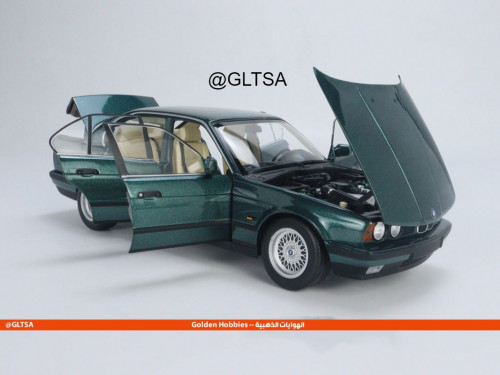 BMW 535i (E34) 1988 Green Metallic 1:18 Minichamps 113024003 