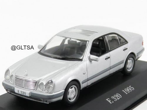 RARE Mercedes-Benz E-Class E320 1995 Silver 1:43 Edicola MEBEOFMOSAMCOLL043