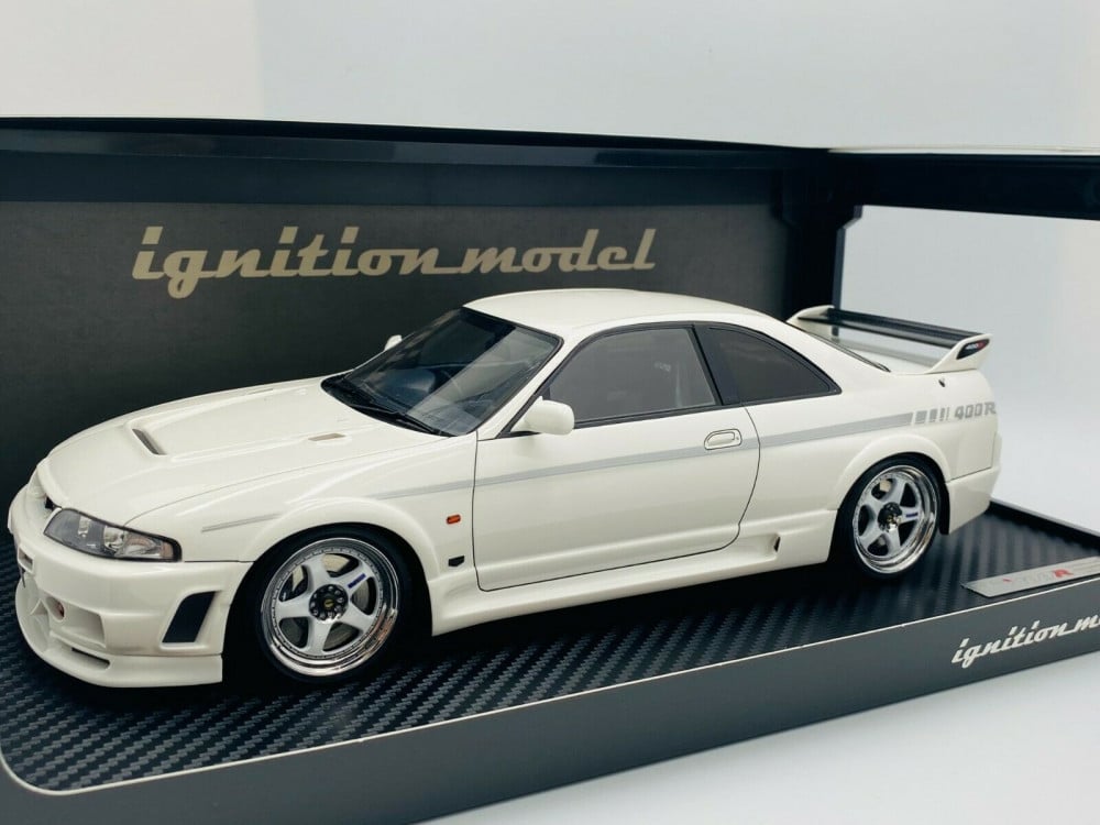 大阪直販イグニッションモデル 1/18 日産 ニスモ (R33) GT-R 400R/ホワイト/世界限定120台 hpi・racing