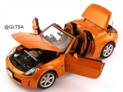 RARE Nissan 350Z Roadster LHD Orange 1:18 AUTOart 77372